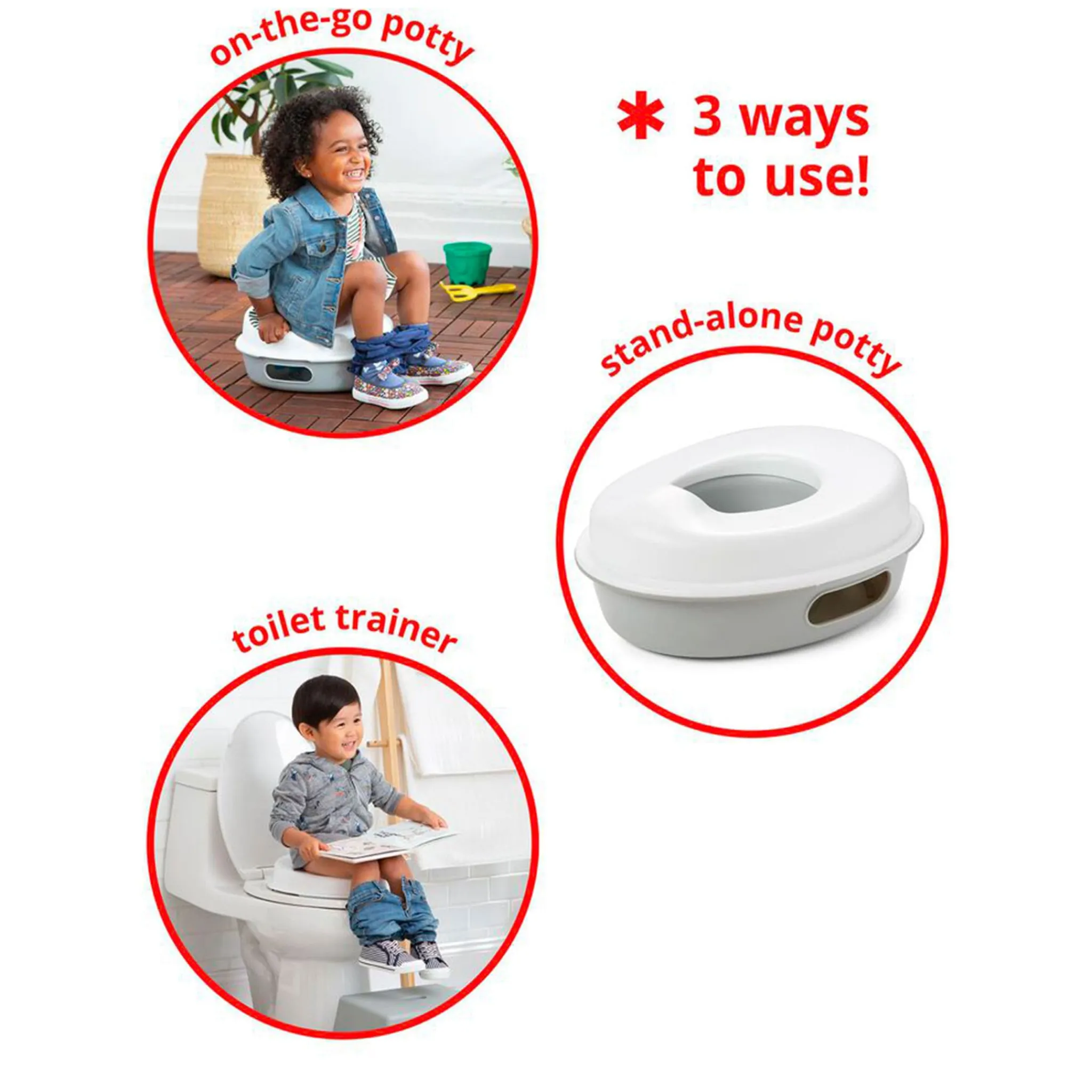 Skip Hop Potties & Toilet Seats>Go Time 3-In-1 Potty