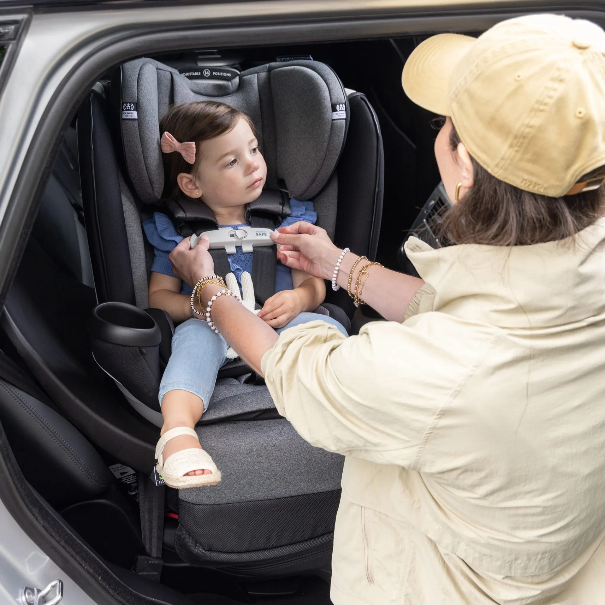 Kids Evenflo Car Seats & Booster Seats|Car Seats>Gold Revolve360 Extend All-in-One Rotational Car Seat with SensorSafe - Moonstone Gray