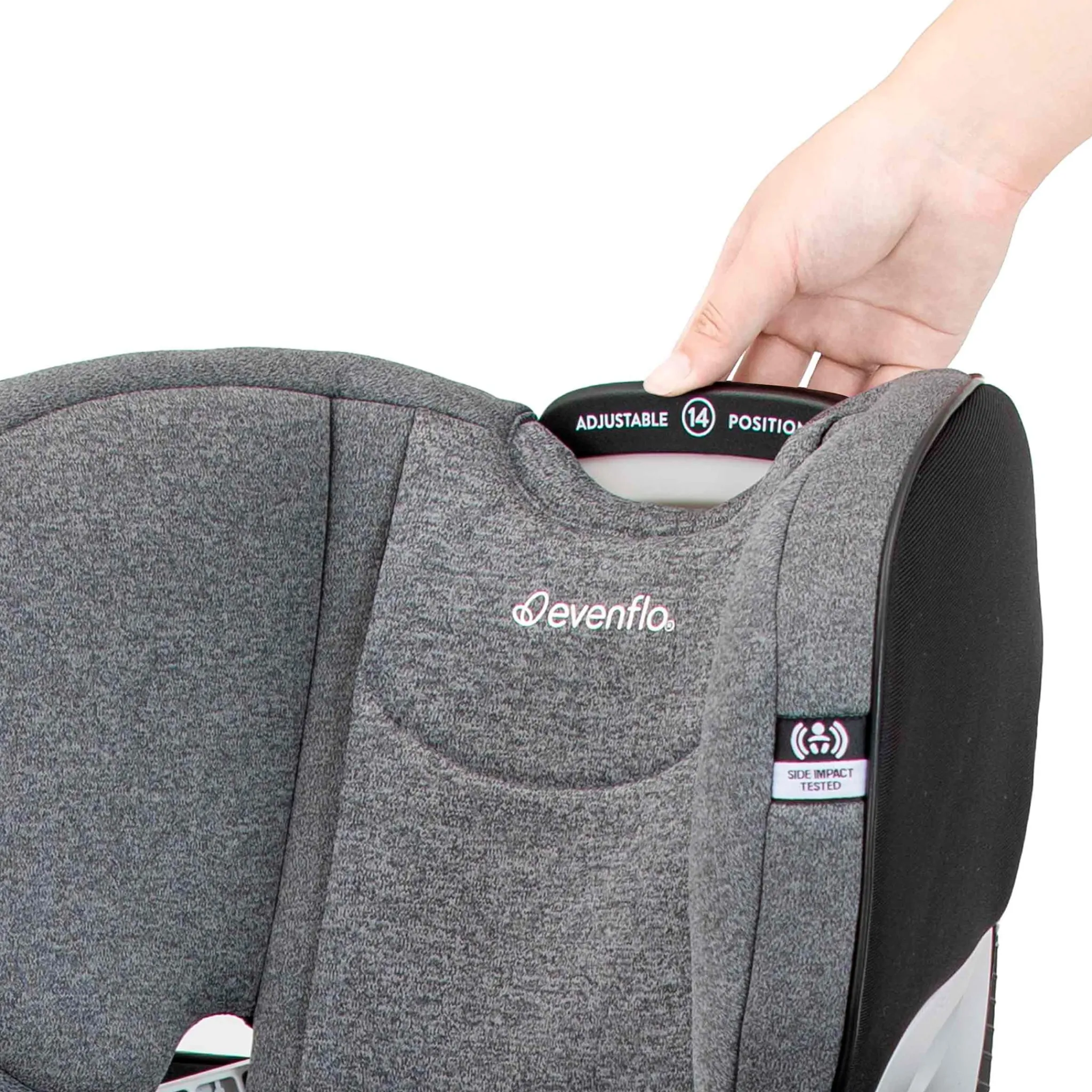 Kids Evenflo Car Seats & Booster Seats|Car Seats>Gold Revolve360 Extend All-in-One Rotational Car Seat with SensorSafe - Moonstone Gray