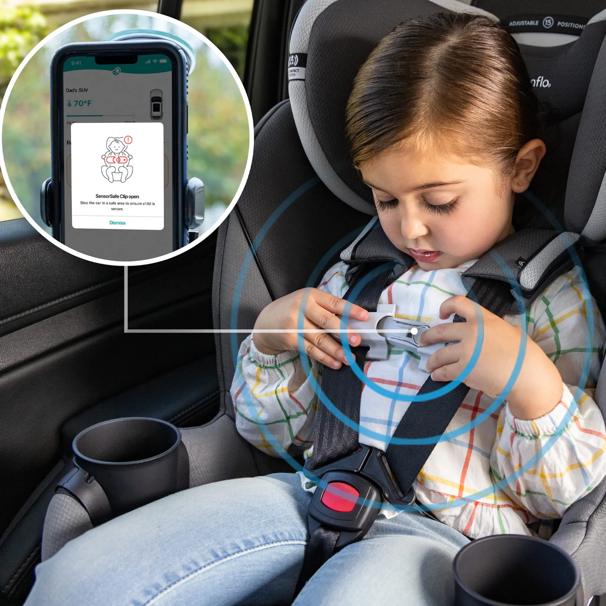 Kids Evenflo Car Seats & Booster Seats|Car Seats>Gold Revolve360 Slim 2-in-1 Rotational Car Seat with SensorSafe - Pearl Gray