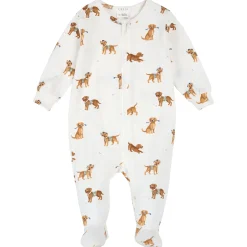 BOY Firsts par Petit Lem Golf Dogs Pajamas 0-12m