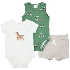 BOY Firsts par Petit Lem Outfit Sets>Golf 3pc Short Set 3-24m