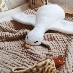 The Butter Flying Goose Soft Toy White