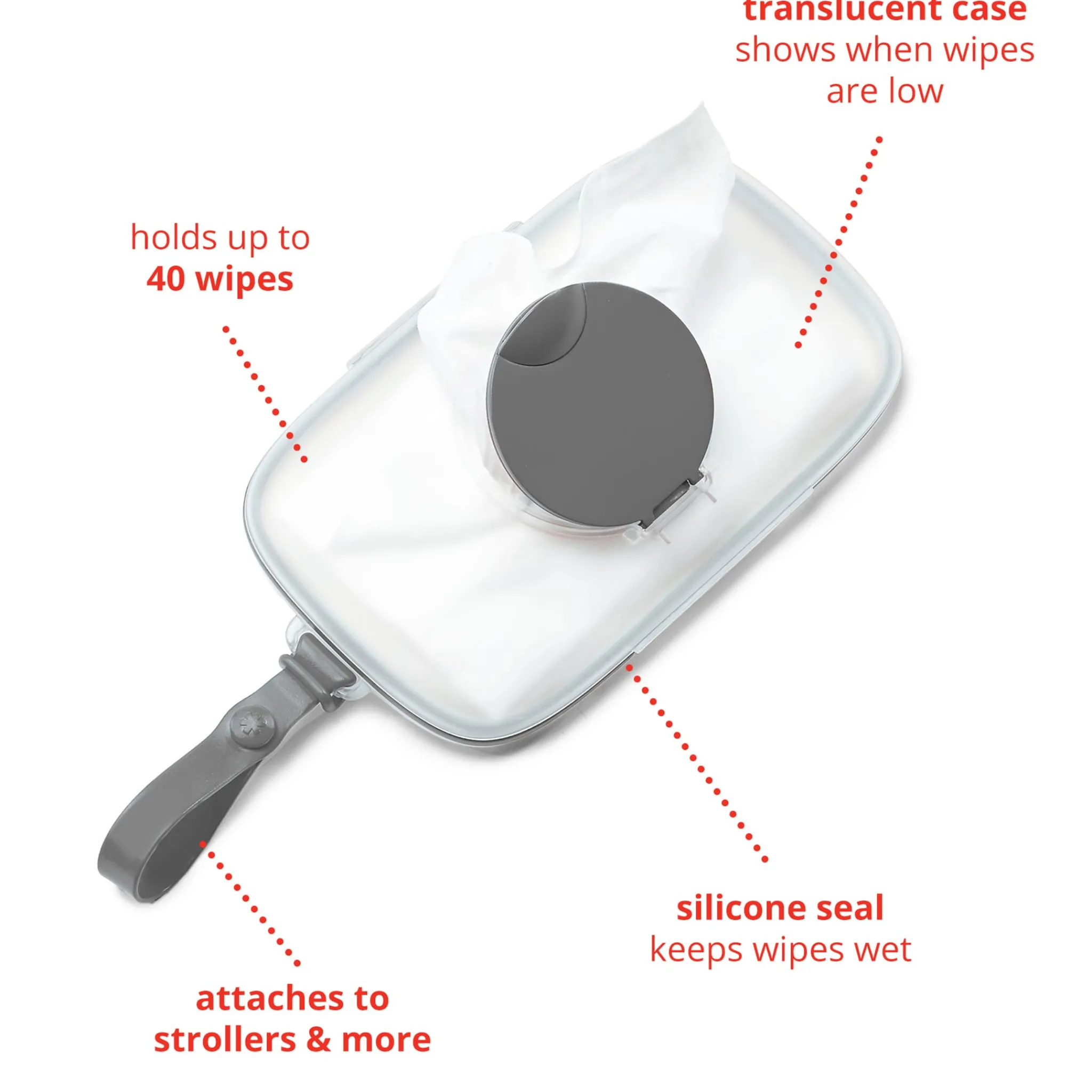 Kids Skip Hop Towels & Wipes|Towels & Wipes>Grab and Go Snug Seal Wipes Case