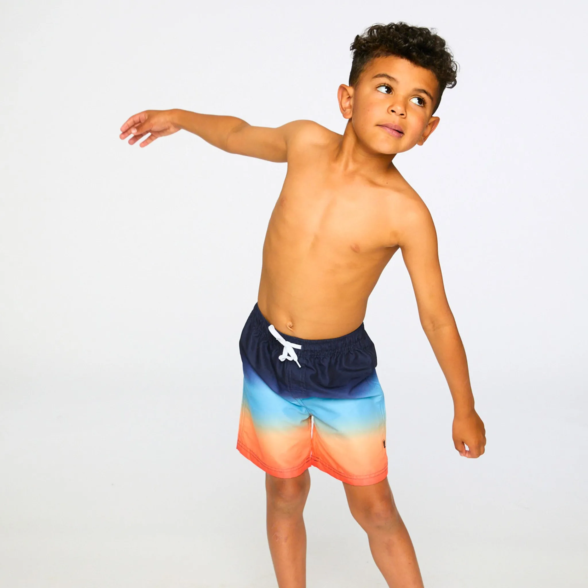 Kids/BOY Deux par Deux Swimsuits>Gradient Swim Short 7-12