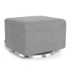 Monte Grano Ottoman - Pepper Grey / Steel