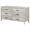 South Shore Storage Furniture>Gravity 6-Drawer Double Dresser - Seaside Pine