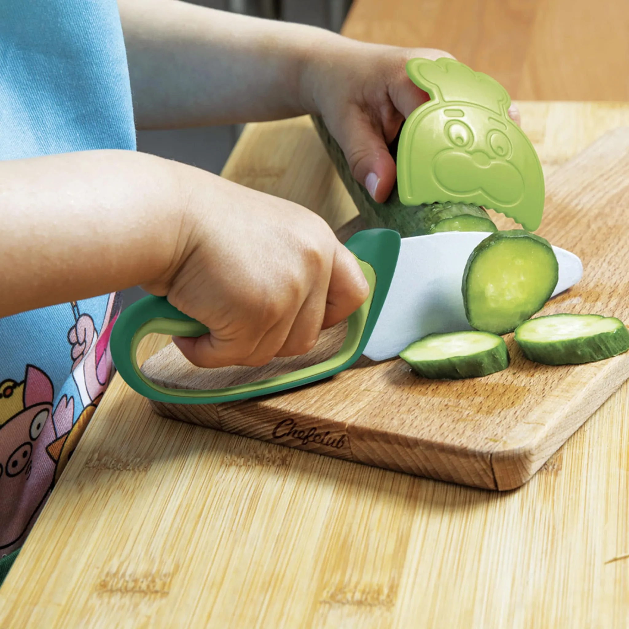 Kids Chefclub Tableware|Plates & Placemats>Green Chef's Knife