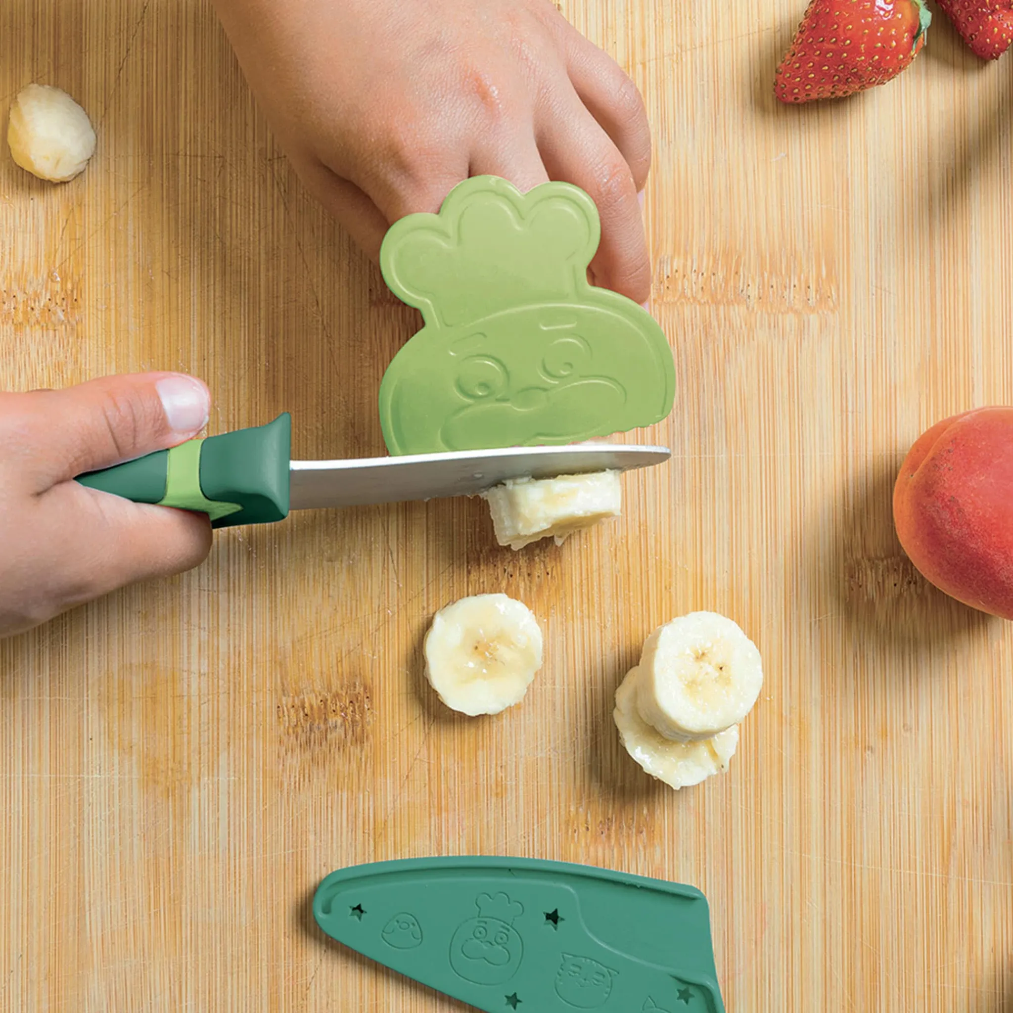 Kids Chefclub Tableware|Plates & Placemats>Green Chef's Knife