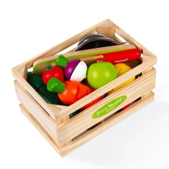 Kids Janod Green Market Fruit And Vegetable Maxi Set