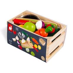Kids Janod Green Market Fruit And Vegetable Maxi Set