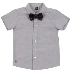 Kids/BOY Nano Tops>Bow Tie Shirt 2-12y