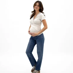 Bella Maternite Grey Nursing T-shirt