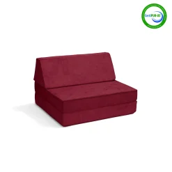 Go Coconut Half Modular Sofa - Cranberry Rain