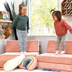 Go Coconut Half Modular Sofa - Peach Party