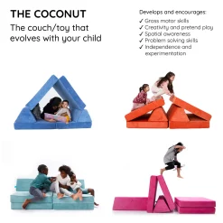 Go Coconut Kid'S Tables & Chairs>Half Modular Sofa - RhinoTango