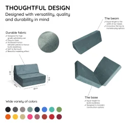 Go Coconut Half Modular Sofa - River Stone
