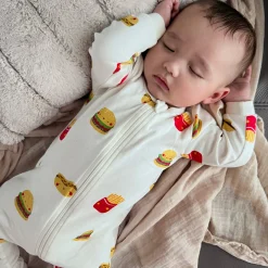 BOY Roche Ciseaux Hamburgers Pajamas Prem-30m