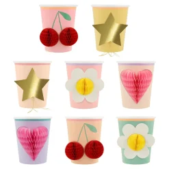 Meri Meri Party Supplies>Happy Icons Cups (8)