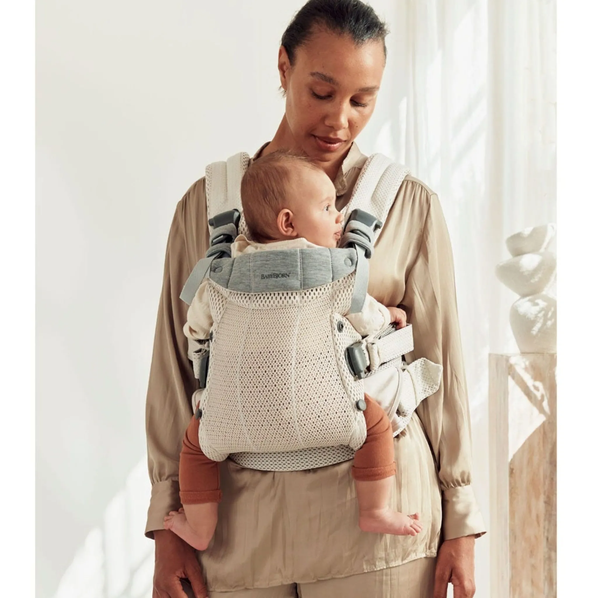 Babybjorn Outdoors & Travel|Baby Carriers>Harmony Baby Carrier - Cream 3D Mesh