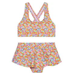 Kids Color Kids Heart Aop Uv Bikini 4-12