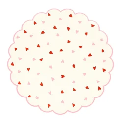 Meri Meri Party Supplies>Heart Pattern Side Plates (8)