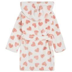 Kids Petit Lem Hearts Bathrobe 2-14