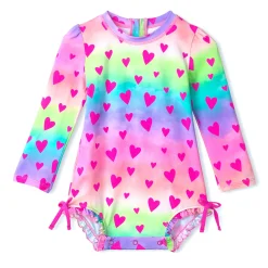 Hatley Swimsuits>Hearts Swimsuit 3-24m