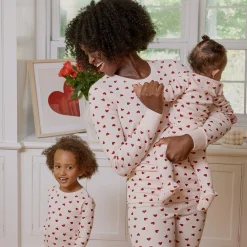 Petit Lem Hearts Waffle Pajamas 0-24m