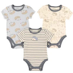 BOY Bebe Confort Hedgehogs (3) Bodysuits 0-30m