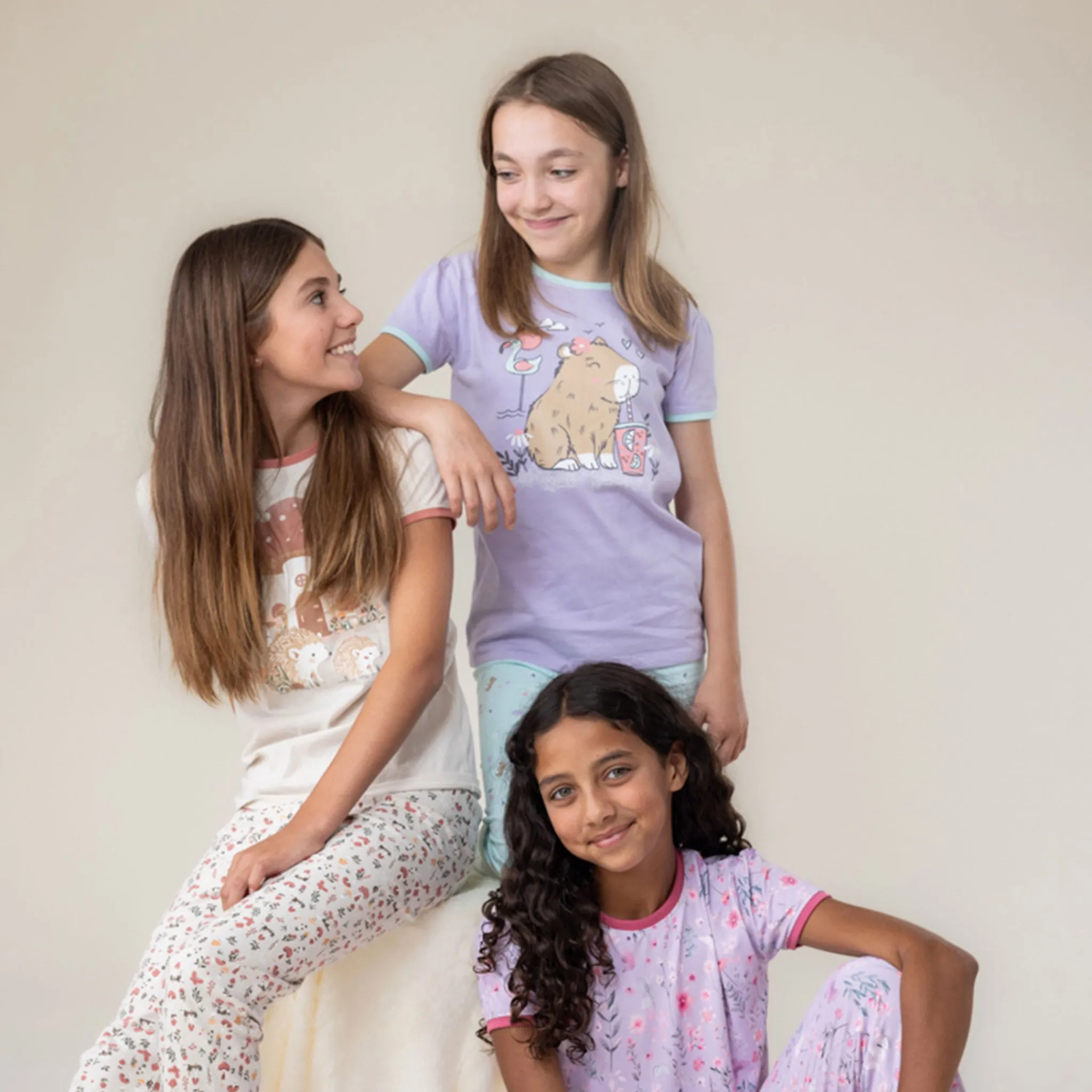 Kids Nano Hedgehogs 3pc Pajamas 2-12