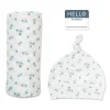 Kids Lulujo Hello World Blanket&knotted Ha