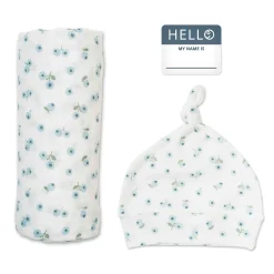 Kids Lulujo Hello World Blanket&knotted Ha