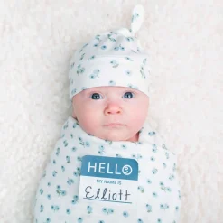 Kids Lulujo Hello World Blanket&knotted Ha
