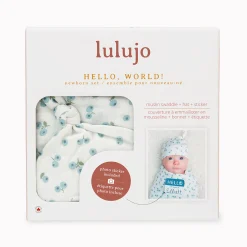 Kids Lulujo Hello World Blanket&knotted Ha
