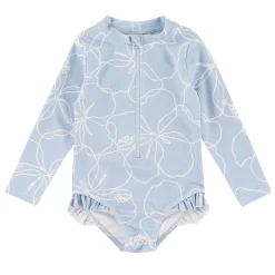 Look Swimsuits>Hibiscus Long Sleeve Swimsuit 3-24m