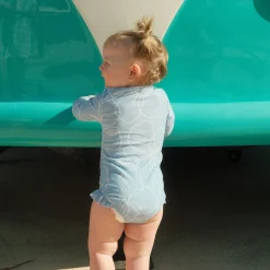 Look Swimsuits>Hibiscus Long Sleeve Swimsuit 3-24m