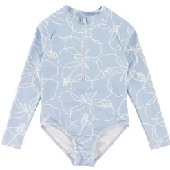 Kids Look Hibiscus Long Sleeve Swimsuit 2-14y