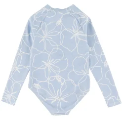 Kids Look Hibiscus Long Sleeve Swimsuit 2-14y