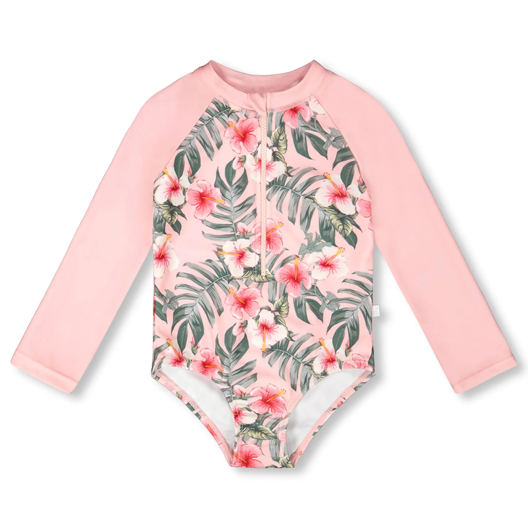 Kids Deux par Deux Swimsuits>Hibiscus Swimsuit 7-12