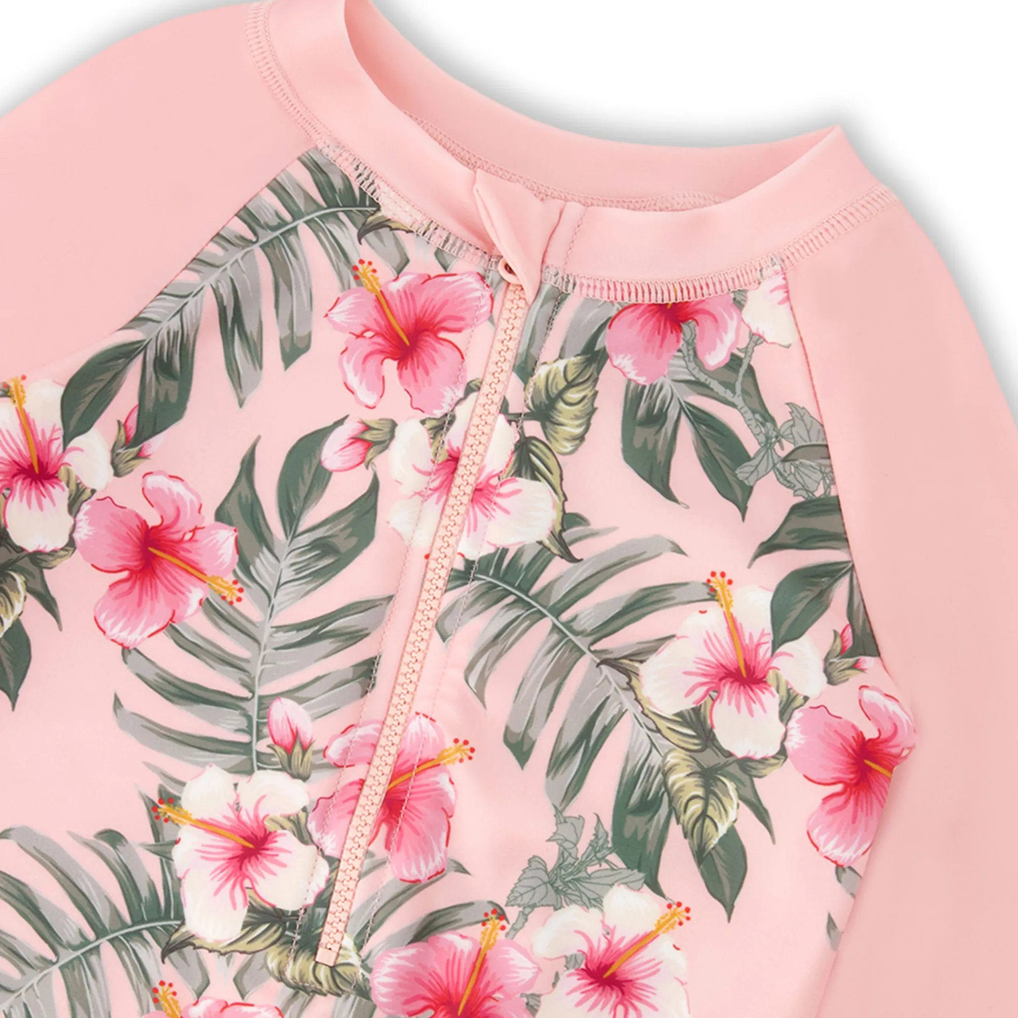 Kids Deux par Deux Swimsuits>Hibiscus Swimsuit 7-12