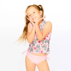 Kids Deux par Deux Swimsuits>Hibiscus Tankini 7-12