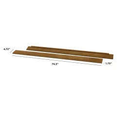 Million Dollar Baby Toddler Rails|Cribs & Mattresses>Hidden Hardware Full Size Bed Conversion Kit - Walnut