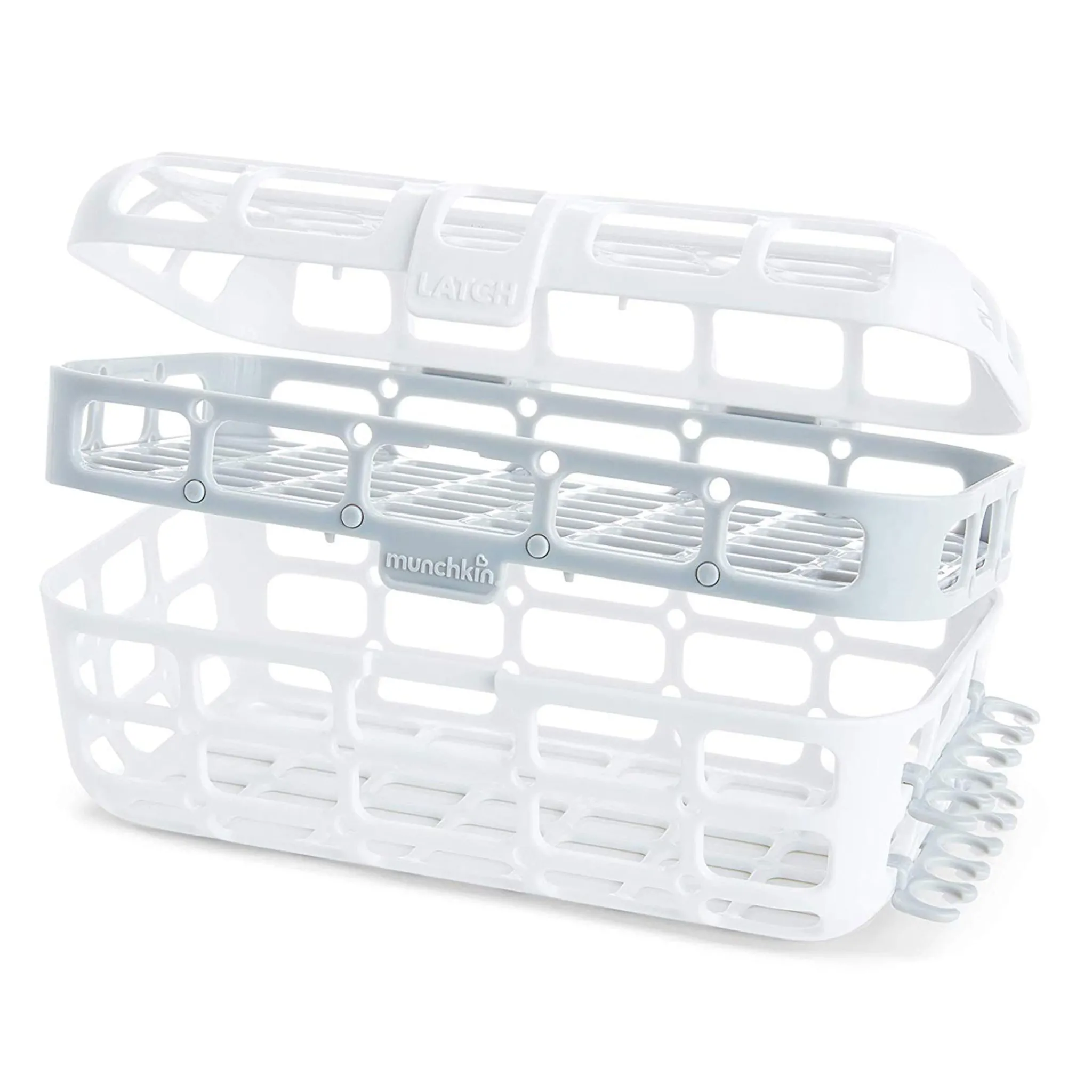 Kids Munchkin Cleaning & Food Preparation|Cleaning & Sterilizing>High Capacity Dishwasher Basket - Grey