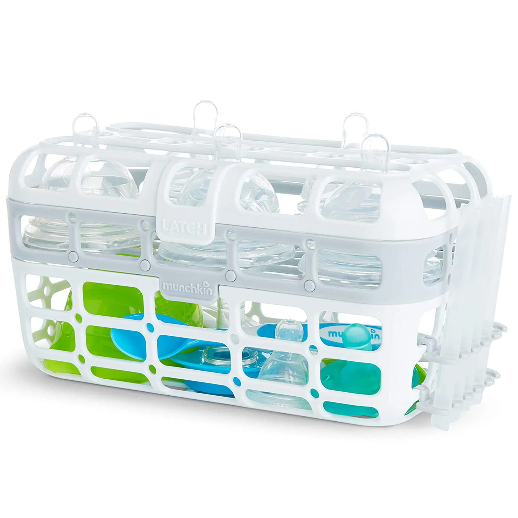 Kids Munchkin Cleaning & Food Preparation|Cleaning & Sterilizing>High Capacity Dishwasher Basket - Grey