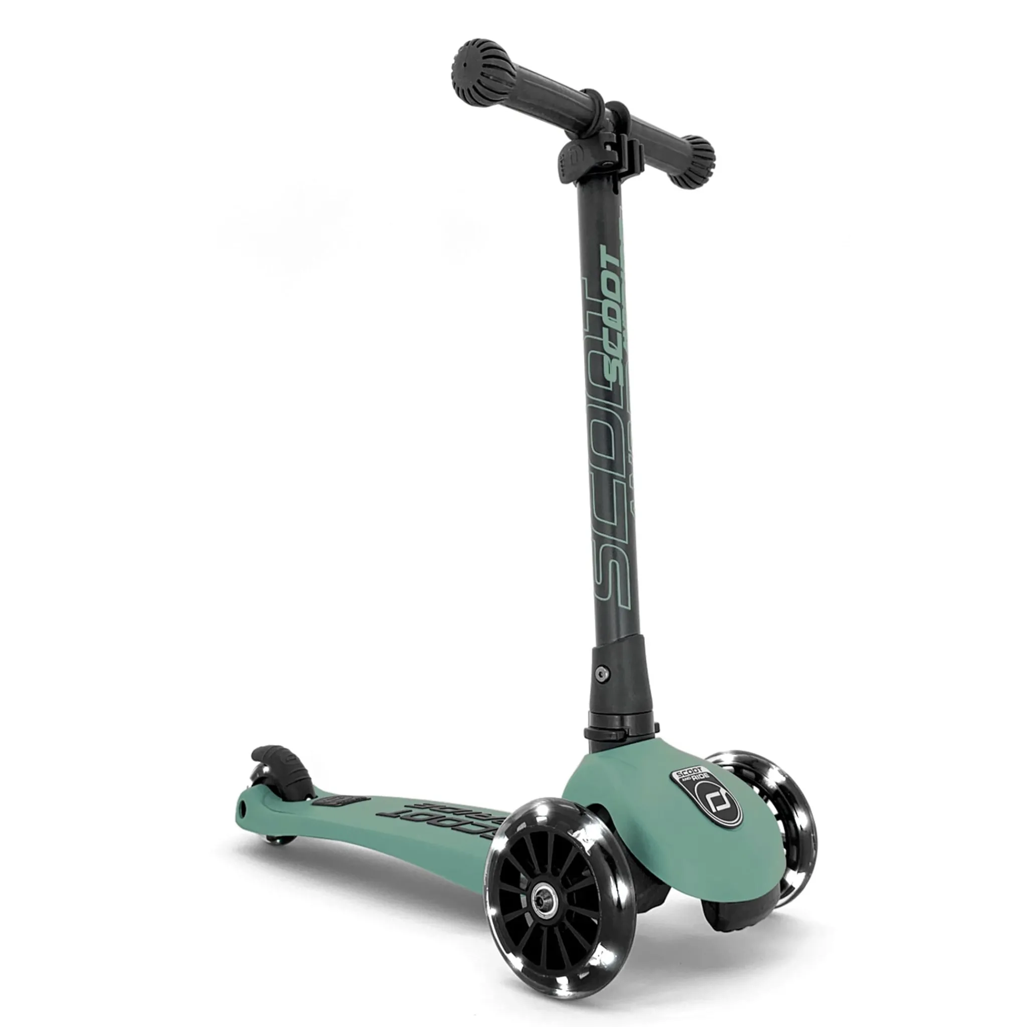 Kids Scoot and Ride Highwaykick 3 Led Scooter - Forest