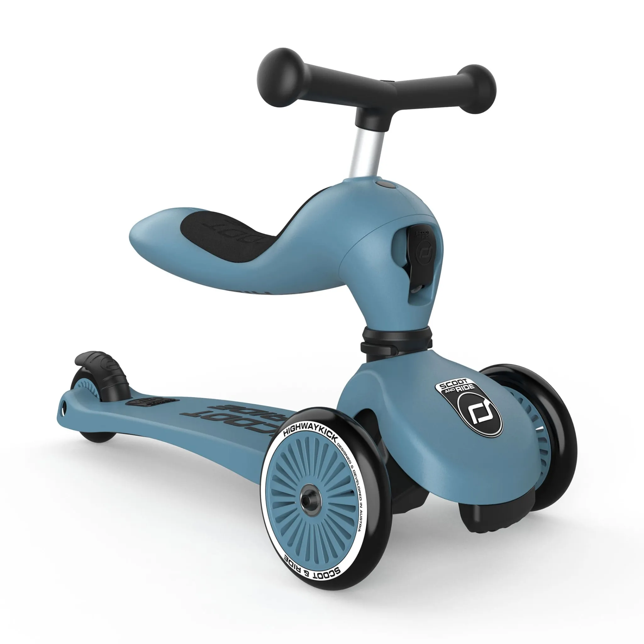 Kids Scoot and Ride Highwaykick 1 Scooter - Steel