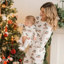 BOY Petit Lem Holiday Car Pajamas 0-24m