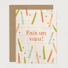 Mimosa Design Holiday Greeting Card - Make a Wish!