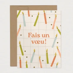 Mimosa Design Holiday Greeting Card - Make a Wish!